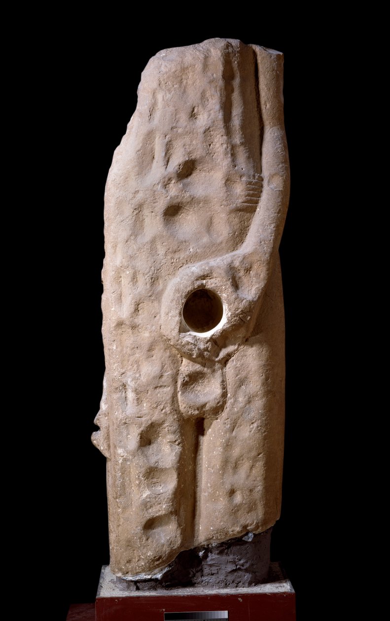 Staty av Min, framifrån av Egyptian