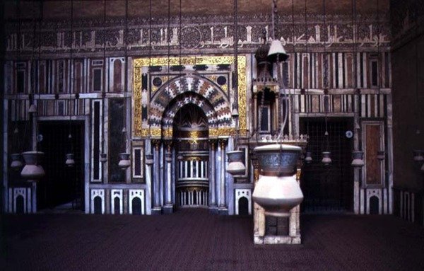 Utsikt över mihrab och minbar av Egyptian