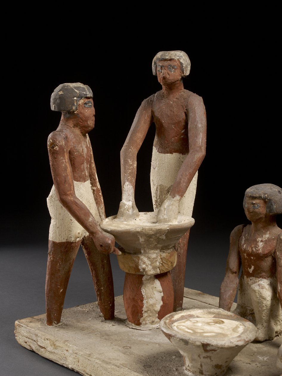 Modell bryggeri trä, färg av Egyptian 12th Dynasty