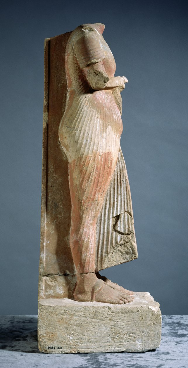 Staty av Akhenaten, vy från sidan av Egyptian 18th Dynasty