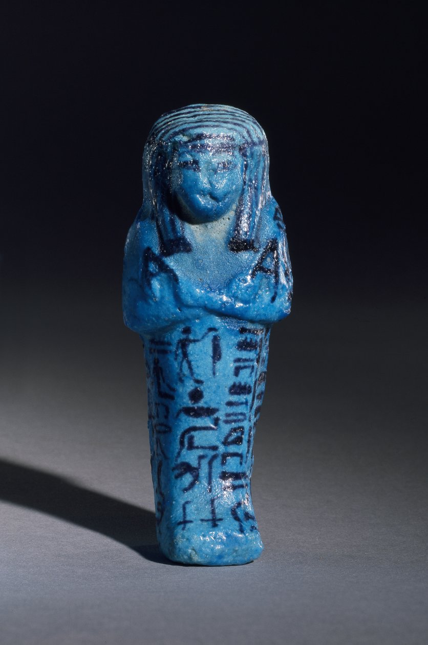 Figurin inskriven för prästen av Amun, Amenemope och Shawabti från grav 148, Thebe, Nya kungariket, ca 1193-1080 f.Kr. av Egyptian 20th Dynasty