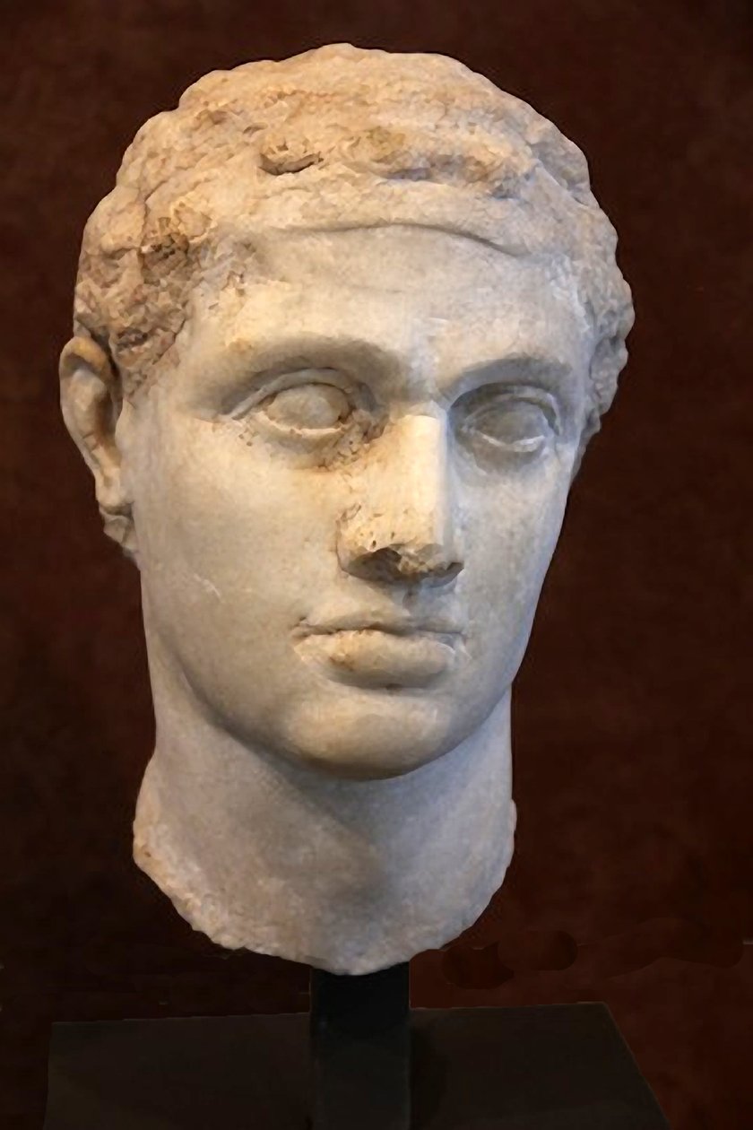 Ptolemaios XII av Egyptens marmor av Egyptian Ptolemaic Period