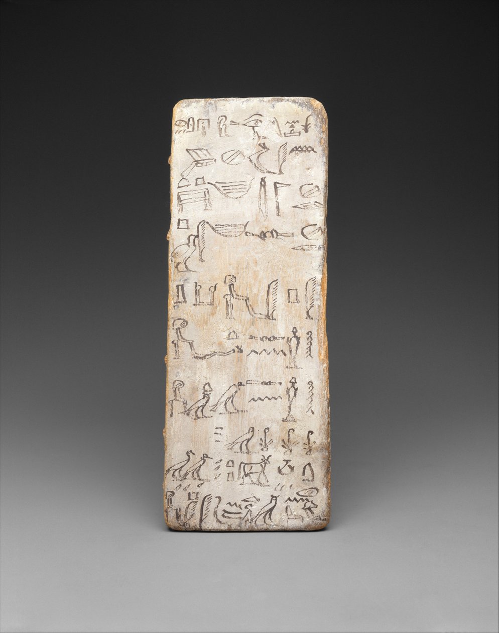 Skrivtavla för en skriftlärling, ca 2030 f.Kr. (trä, kalk och bläck) av Egyptian 11th Dynasty