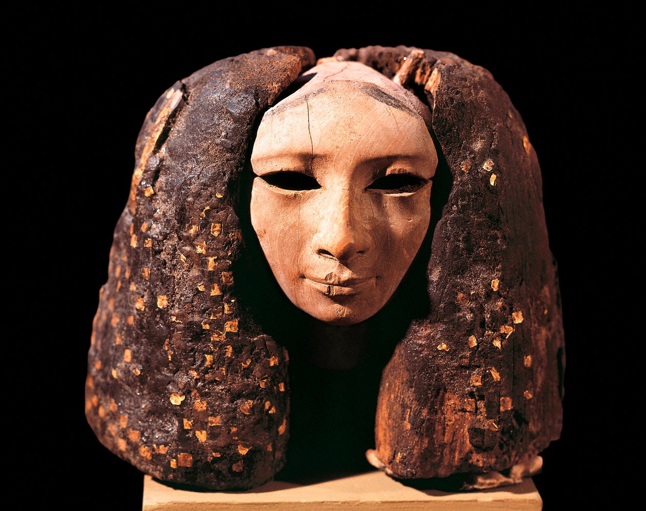 Porträtt av en prinsessa, från Lisht, Middle Kingdom, Dynasti XII (trä) av Egyptian 12th Dynasty