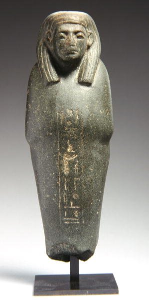 Ushabti-figur för prästen Ra-s-hetep-ib, Middle Kingdom, ca 1950 f.Kr. (gråvåt) av Egyptian 12th Dynasty