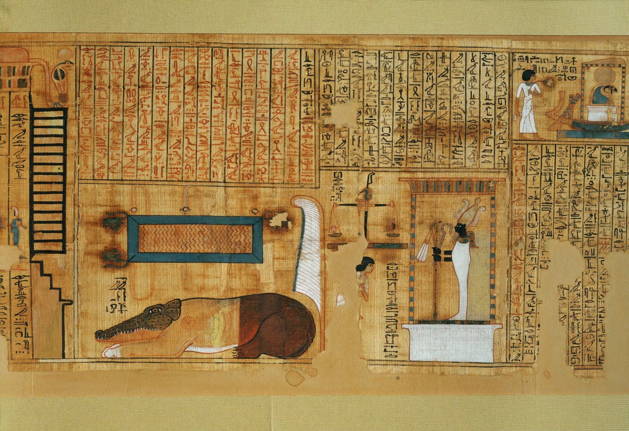 Den skriftlärde Nebqeds dödbok, regeringstid av ... av Egyptian 18th Dynasty