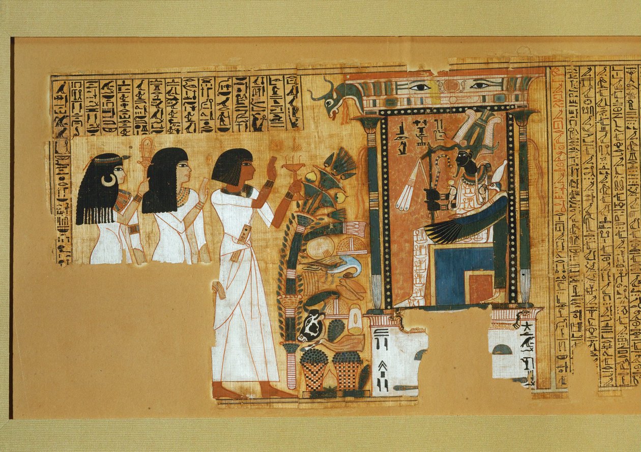 Den skriftlärde Nebqeds dödbok, regeringstid av ... av Egyptian 18th Dynasty