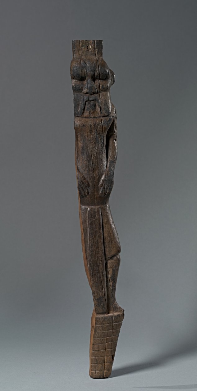 Stol eller sängben med guden Bes, 1540-1296 f.Kr av Egyptian 18th Dynasty