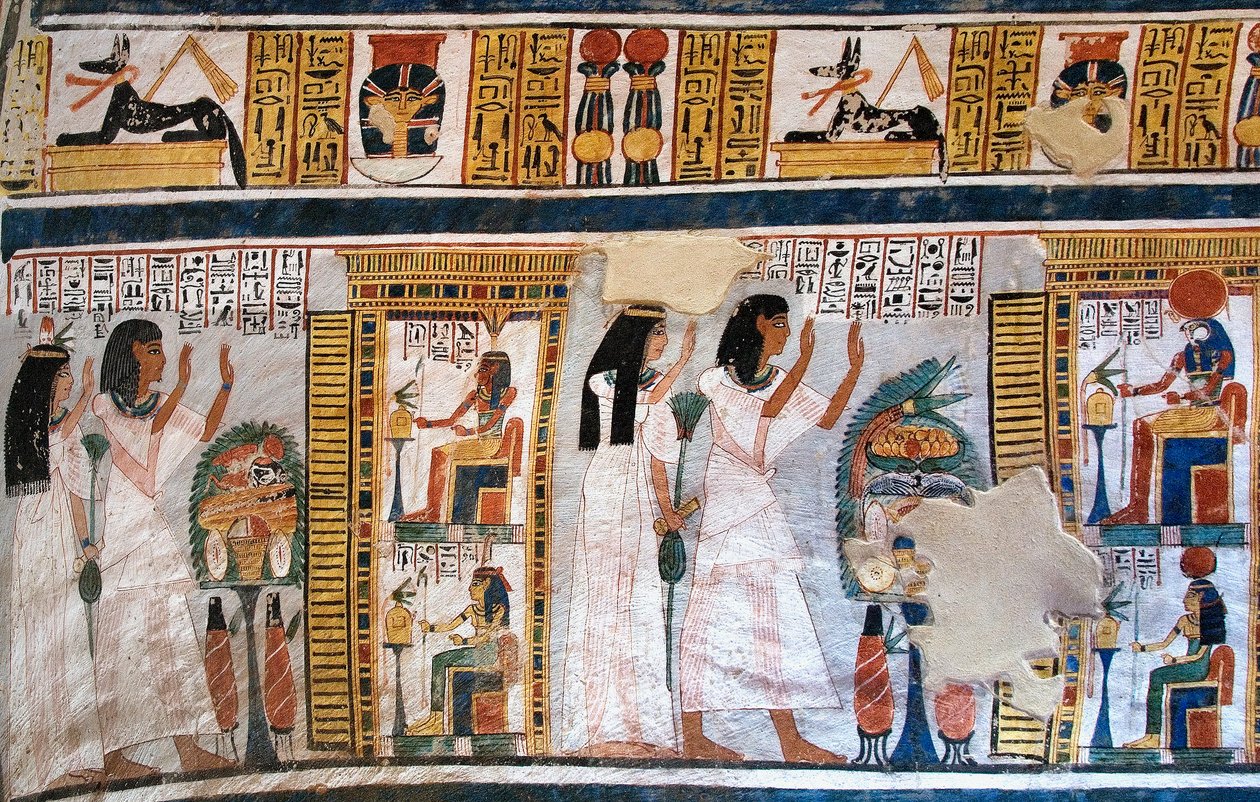 Egyptisk antikvitet: folk från Roys grav av Egyptian 18th Dynasty