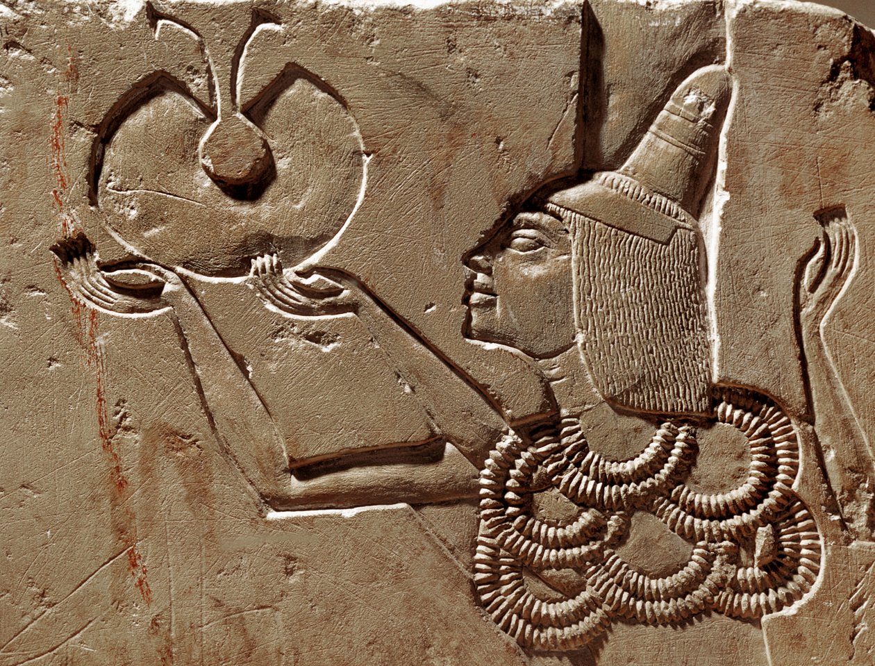 Figur gör erbjudande av Egyptian 18th Dynasty