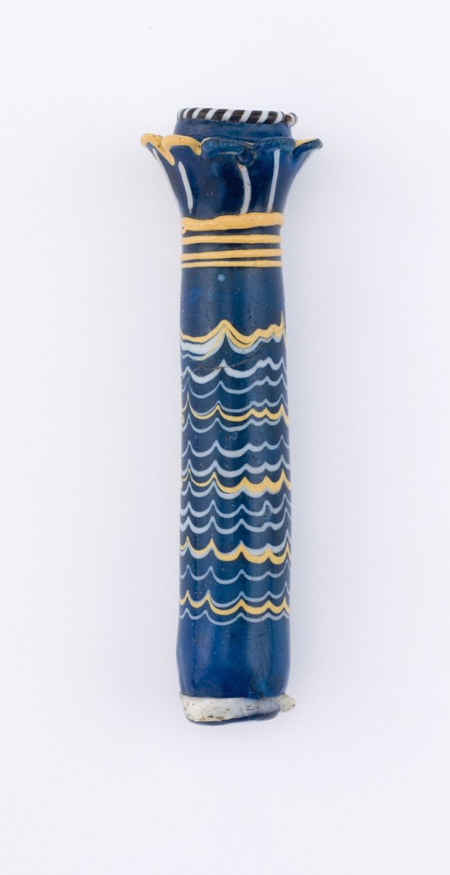 Flask, New Kingdom, ca 1400-1300 f.Kr. (glas) av Egyptian 18th Dynasty