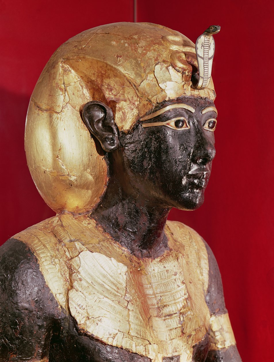Staty av Tutankhamun i naturlig storlek, från Tutankhamons grav av Egyptian 18th Dynasty