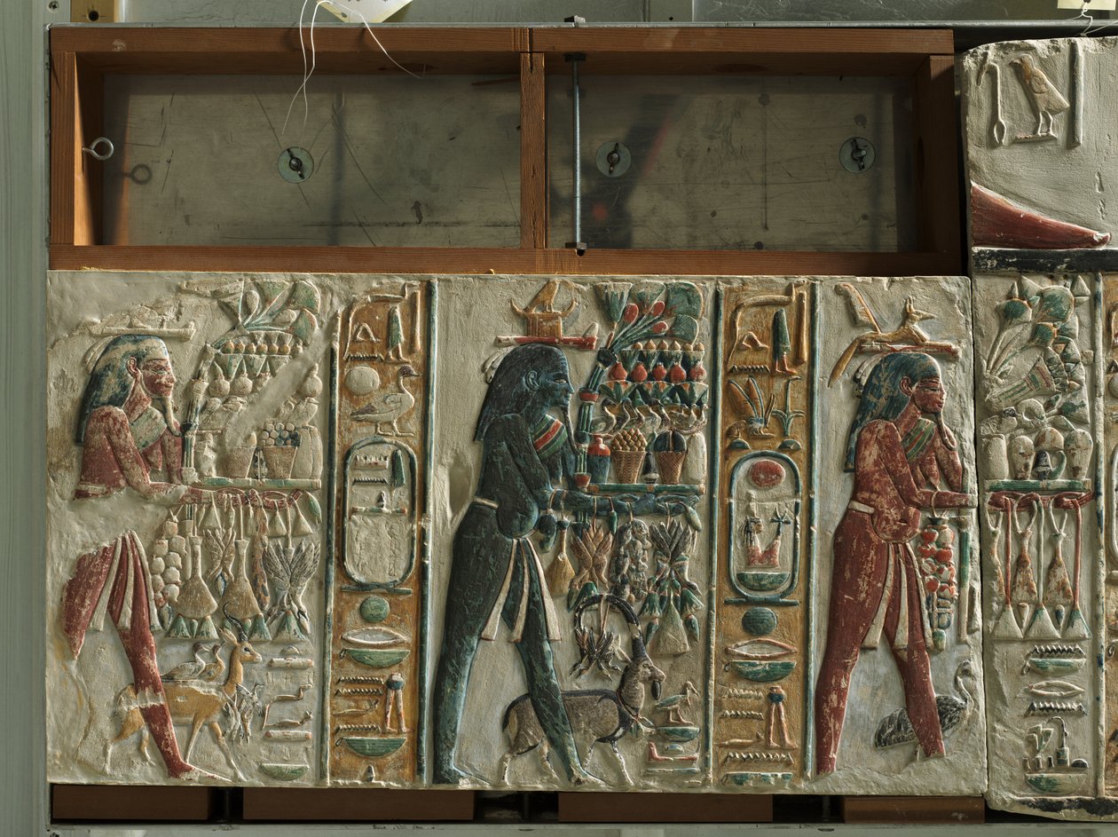 Nome Gods Bearing Offers, c.1391-1353 f.Kr av Egyptian 18th Dynasty