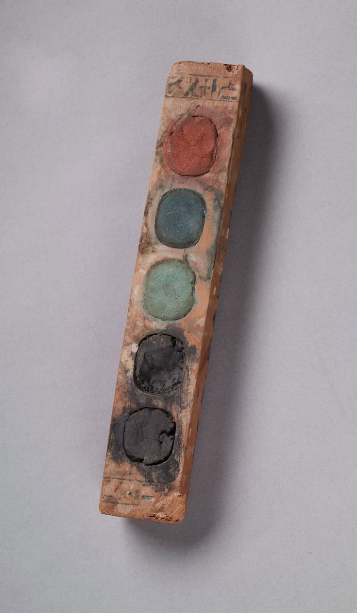Paint Box of Vizier Amenemope, New Kingdom, c.1427-1401 BC av Egyptian 18th Dynasty