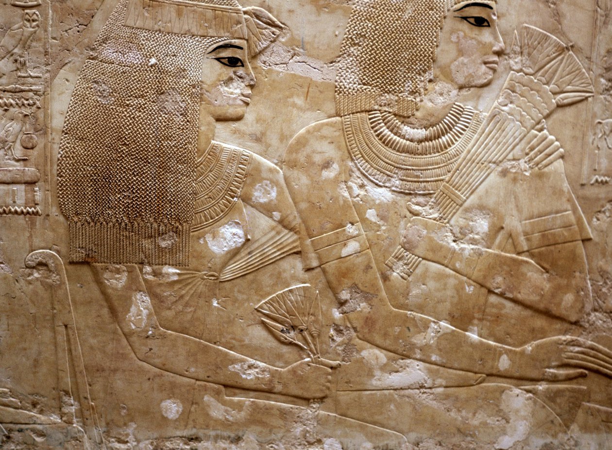 Ramose och hans fru (lättnad) av Egyptian 18th Dynasty