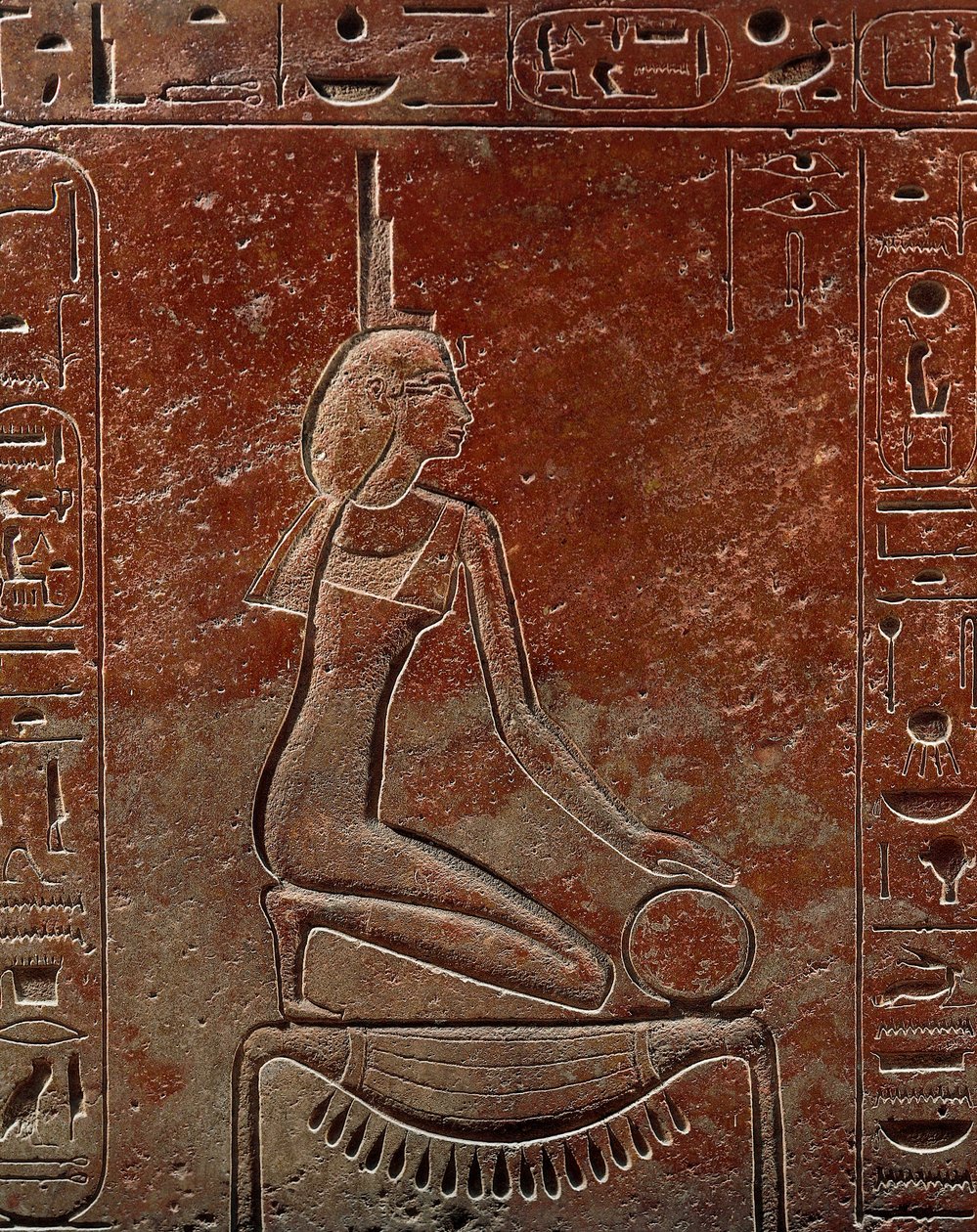Sarkofag av drottning Hatshepsut från Konungarnas dal, Egypten, detalj, Nya riket, XVIII:e dynastin av Egyptian 18th Dynasty
