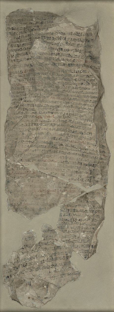 Sinuhe Ostracon, New Kingdom (kalksten) av Egyptian 18th Dynasty