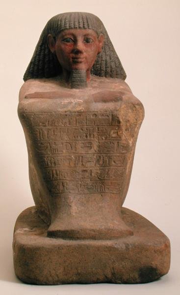 Staty av den skriftlärde Maaniamen, mitten av 1400-talet f.Kr., Nya kungariket (kalksten) av Egyptian 18th Dynasty