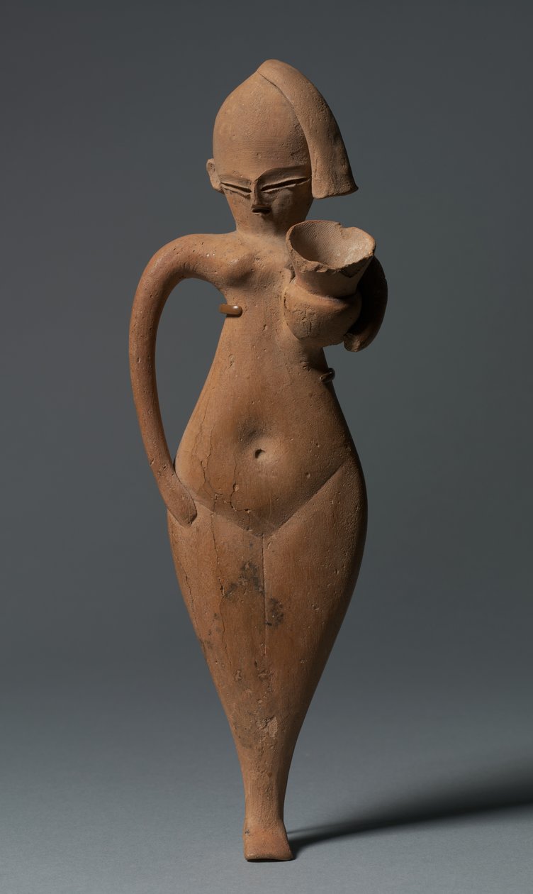 Statyett av en tjänande flicka, ca 1323-1186 f.Kr av Egyptian 18th Dynasty