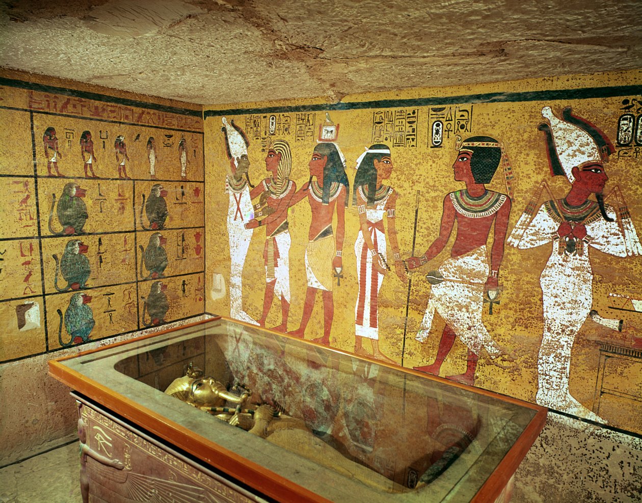 Gravkammaren i Tutankhamons grav, Nya kungariket av Egyptian 18th Dynasty