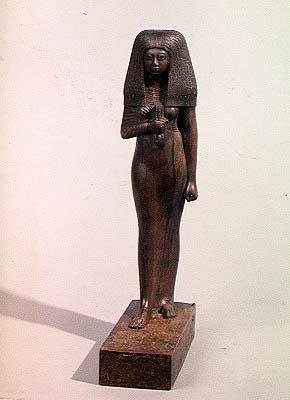 Toui, prästinna i Min, New Kingdom (trä) av Egyptian 18th Dynasty