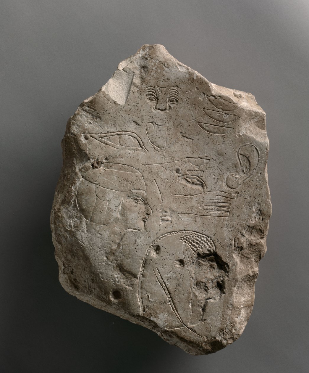 Rättegångsstycke arbetade på båda sidor, c.1391-1353 f.Kr av Egyptian 18th Dynasty