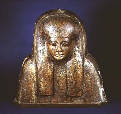 Övre delen av ett kistlock från Thebe av Egyptian 18th Dynasty
