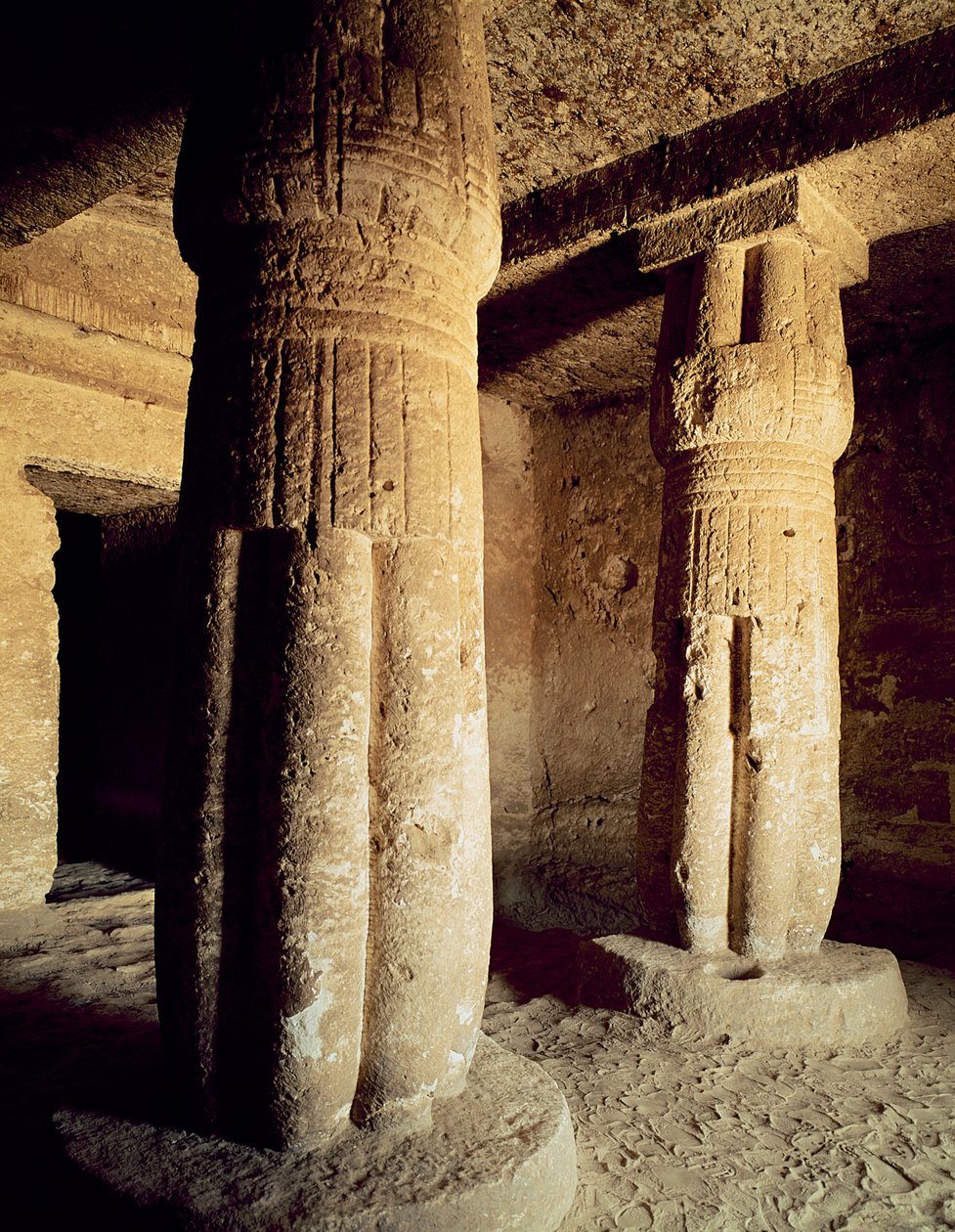 Utsikt över gravkapellet i Meryre, New Kingdom av Egyptian 18th Dynasty