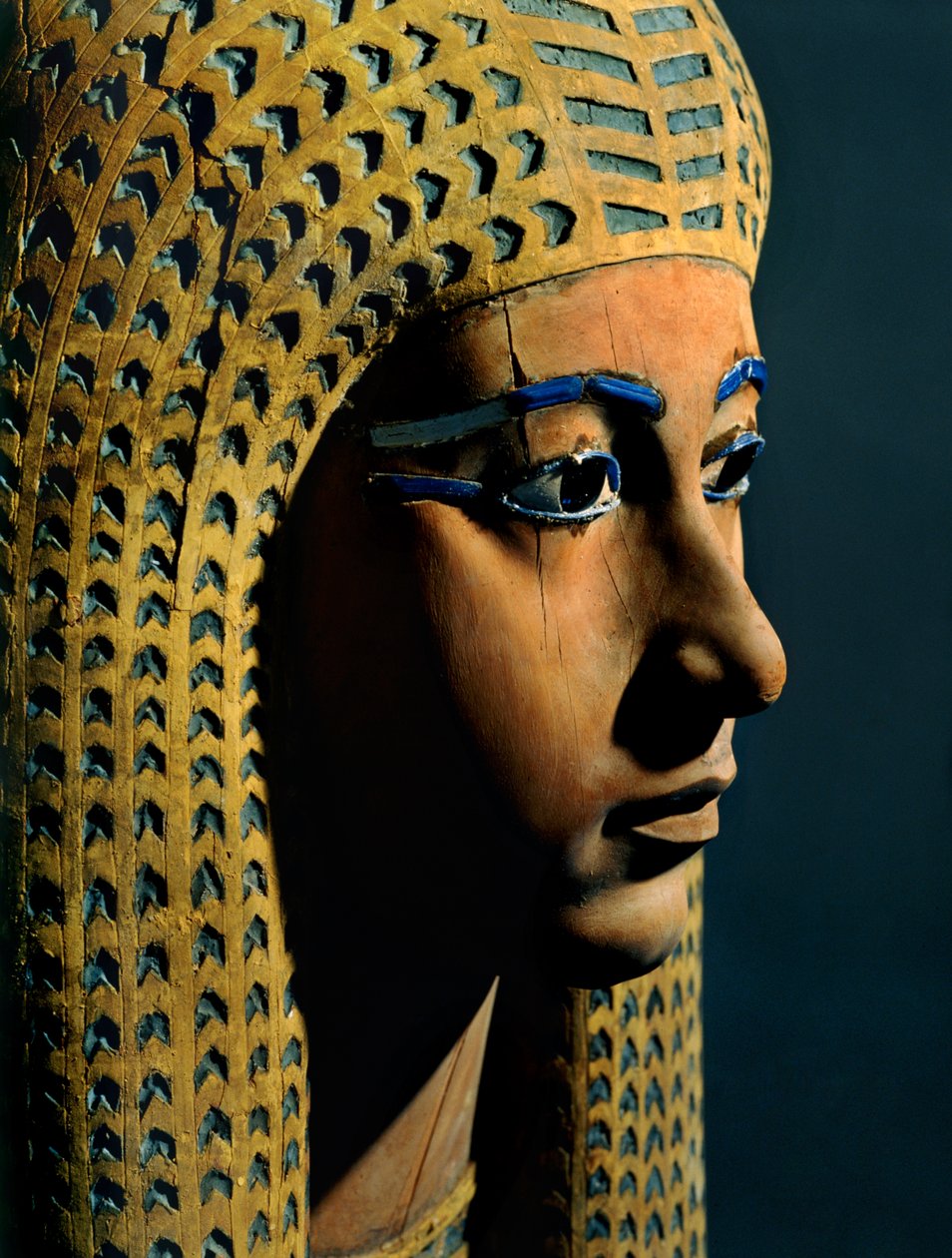 Träskulptur av drottning Ahmose Merit-Amon, hustru till Amenophis I (skulptur) av Egyptian 18th Dynasty