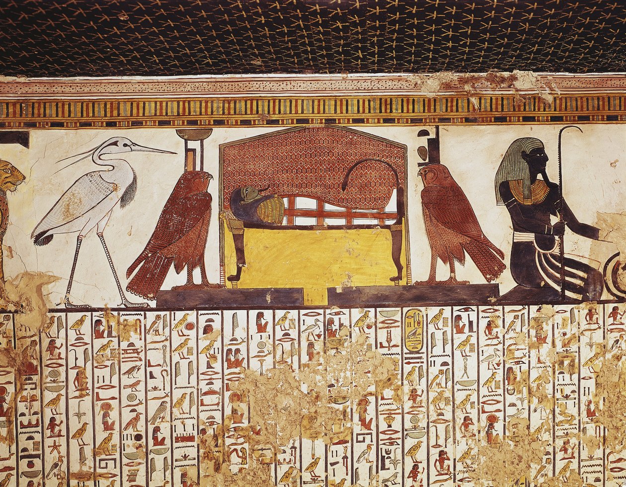 Egypten, Luxor, Forntida Thebe, Valley of Queens, Nefertaris grav av Egyptian 19th Dynasty
