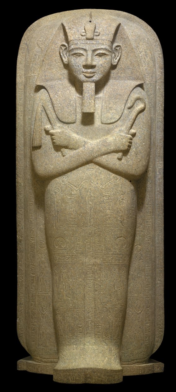 Egypten, Thebe, Luxor, Kungadalen, Merneptahs grav, Granitsarkofag av Egyptian 19th Dynasty