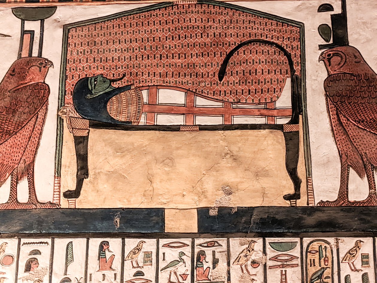 Horus Tomb Nefertari (väggmålning) av Egyptian 19th Dynasty