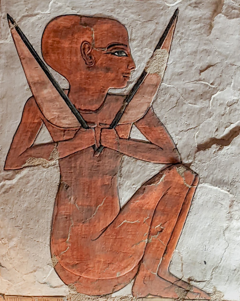 Naos gudom, från graven av Nefertari, Nya kungariket (wall painti (väggmålning) av Egyptian 19th Dynasty