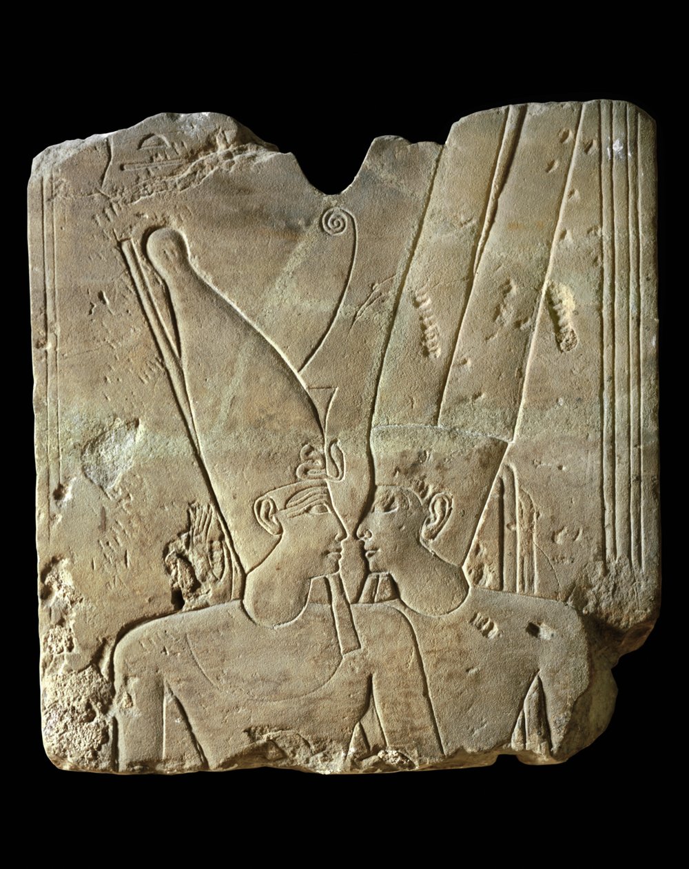Farao Ramses II och guden Amun... av Egyptian 19th Dynasty