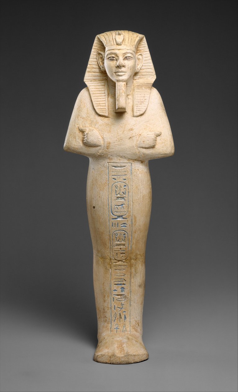 Shabti av Merneptah, c.1213–03 f.Kr. (kalksten) av Egyptian 19th Dynasty
