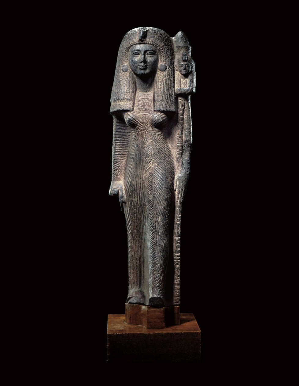 Standardbärande staty av drottning Nefertari, New Kingdom, ca 1290-1224 f.Kr. av Egyptian 19th Dynasty