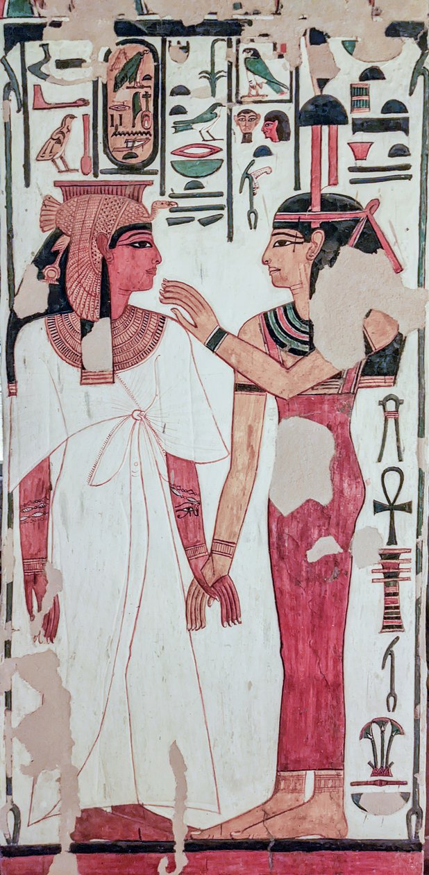 Nefertaris grav. (väggmålning) av Egyptian 19th Dynasty