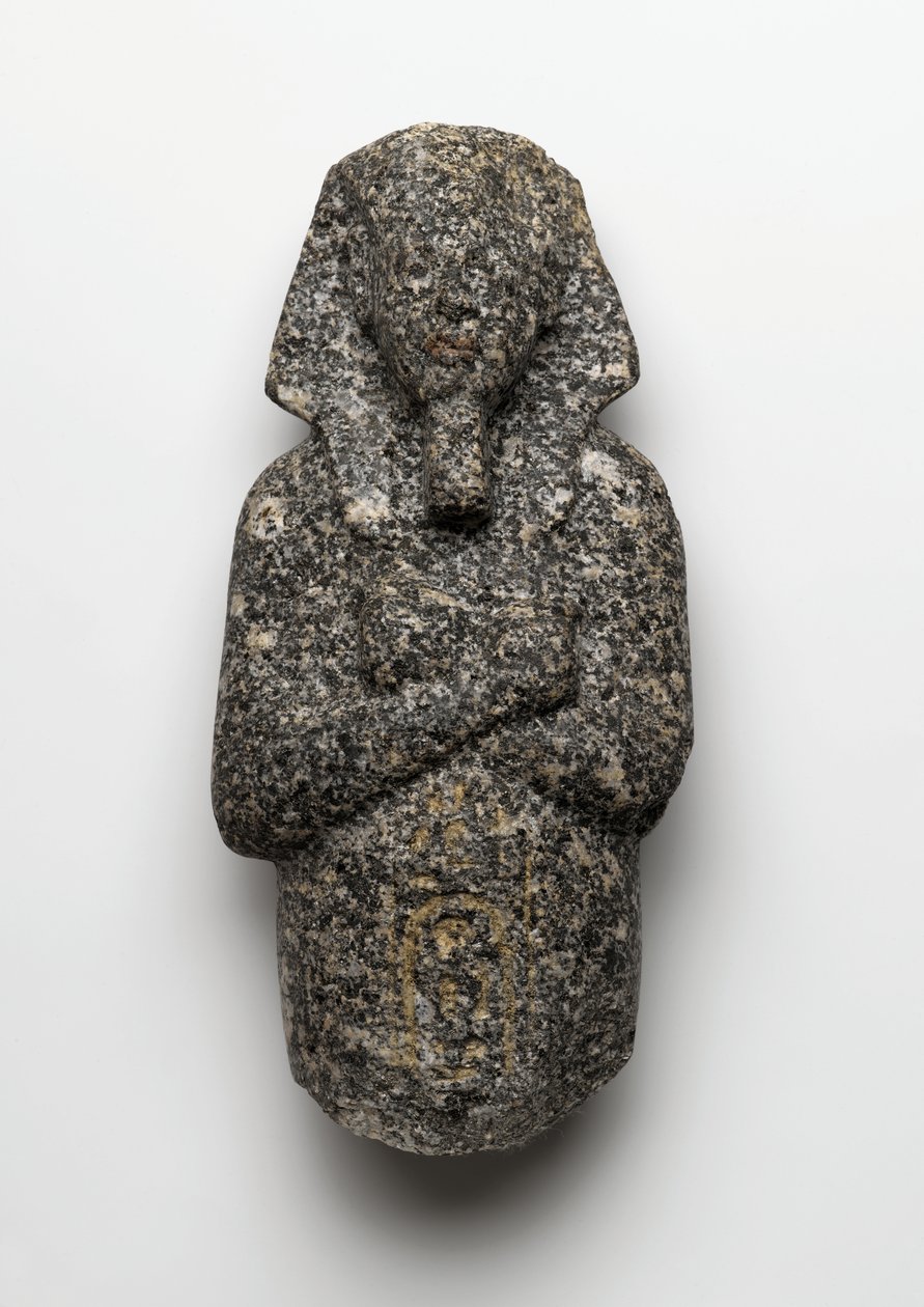 Ushabti-figur av Amenophis IV (Akhenaten) (c.1364-1347 f.Kr.) från El Amarna, New Kingdom (granit) av Egyptian 19th Dynasty