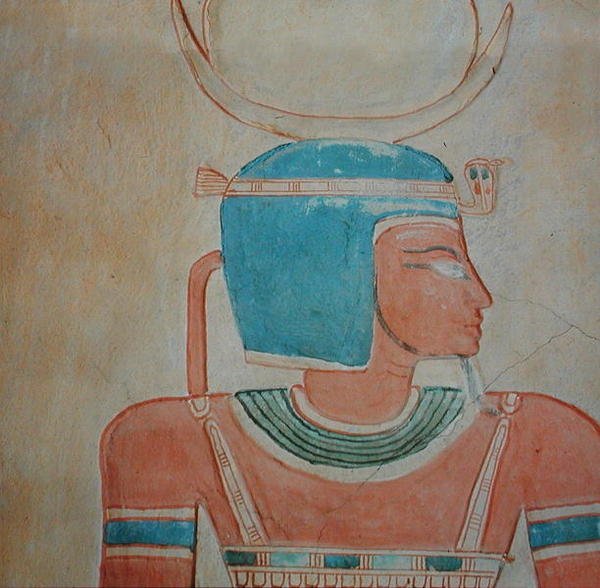 Guden Shepes, från graven av prins Khaemwaset II, son till Ramesses III (ca 1187-1156 f.Kr.) Nya kungariket (målad kalksten) av Egyptian 20th Dynasty