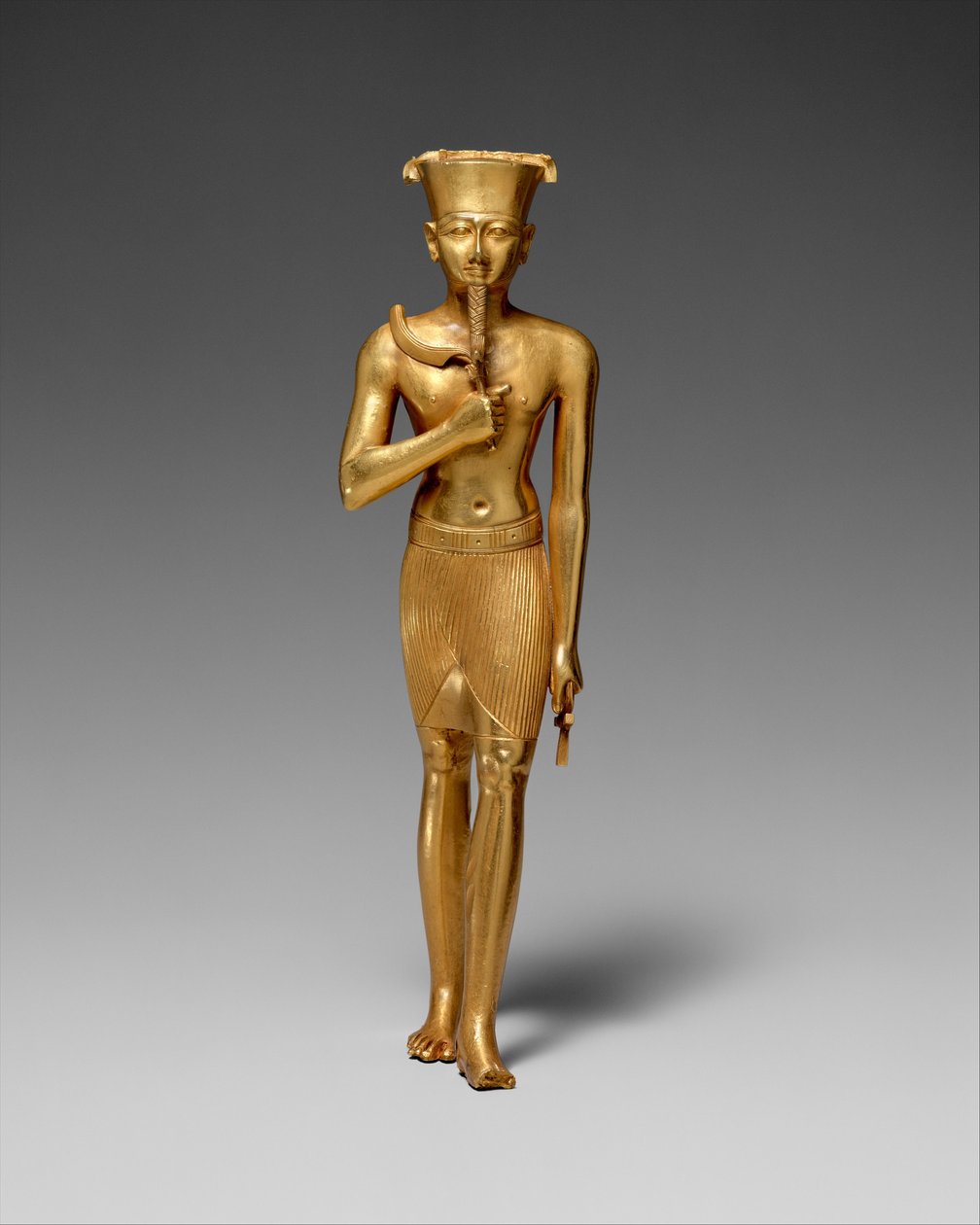 Statyett av Amun (guld) av Egyptian 22nd Dynasty