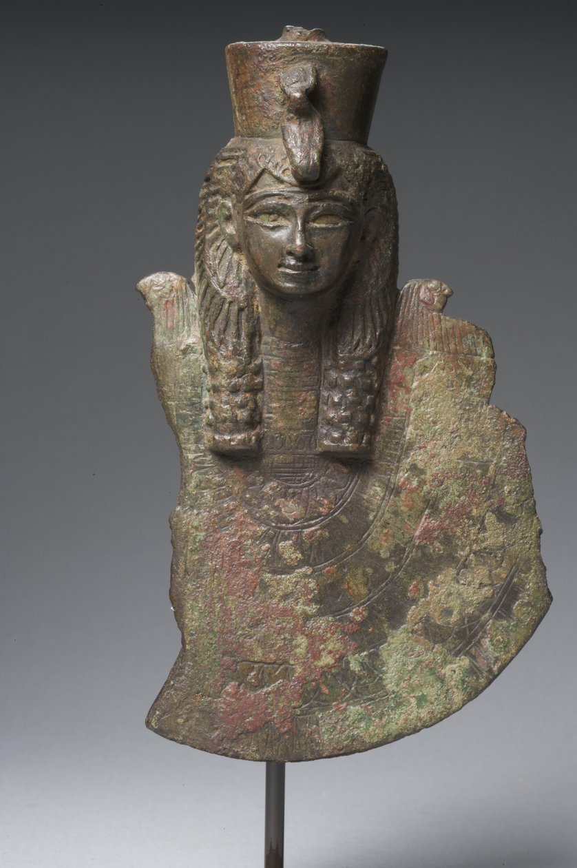 Aegis of Isis, sen dynastisk period (brons) av Egyptian 26th Dynasty