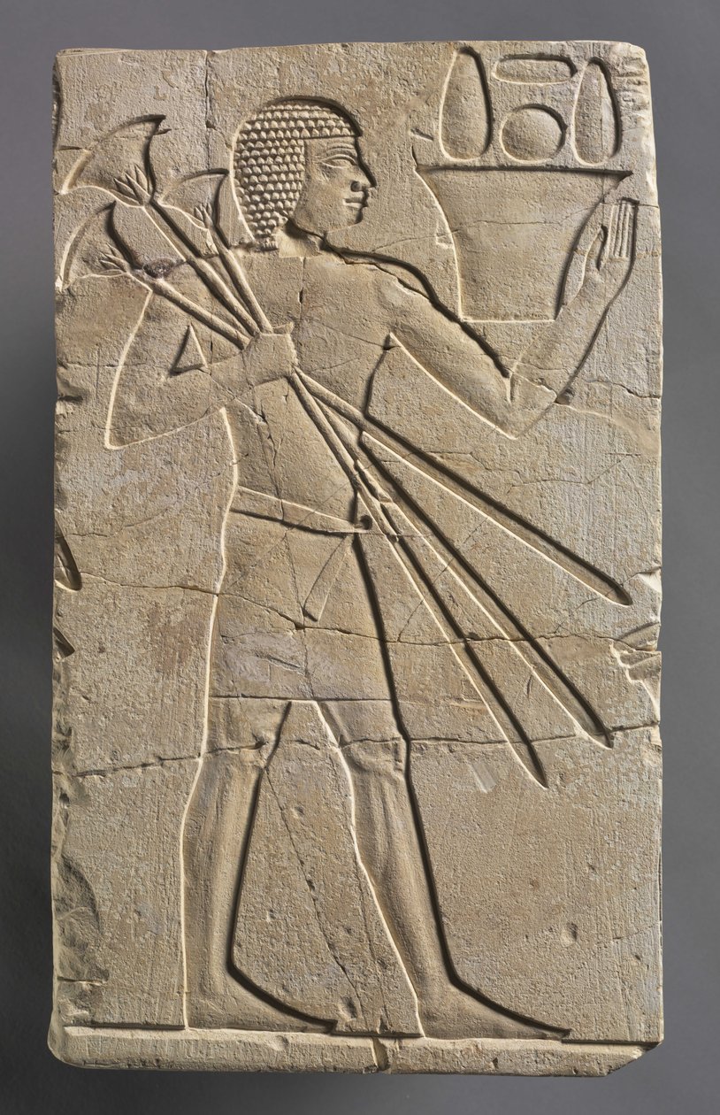 Manlig offerbärare, c.667-647 f.Kr av Egyptian 26th Dynasty