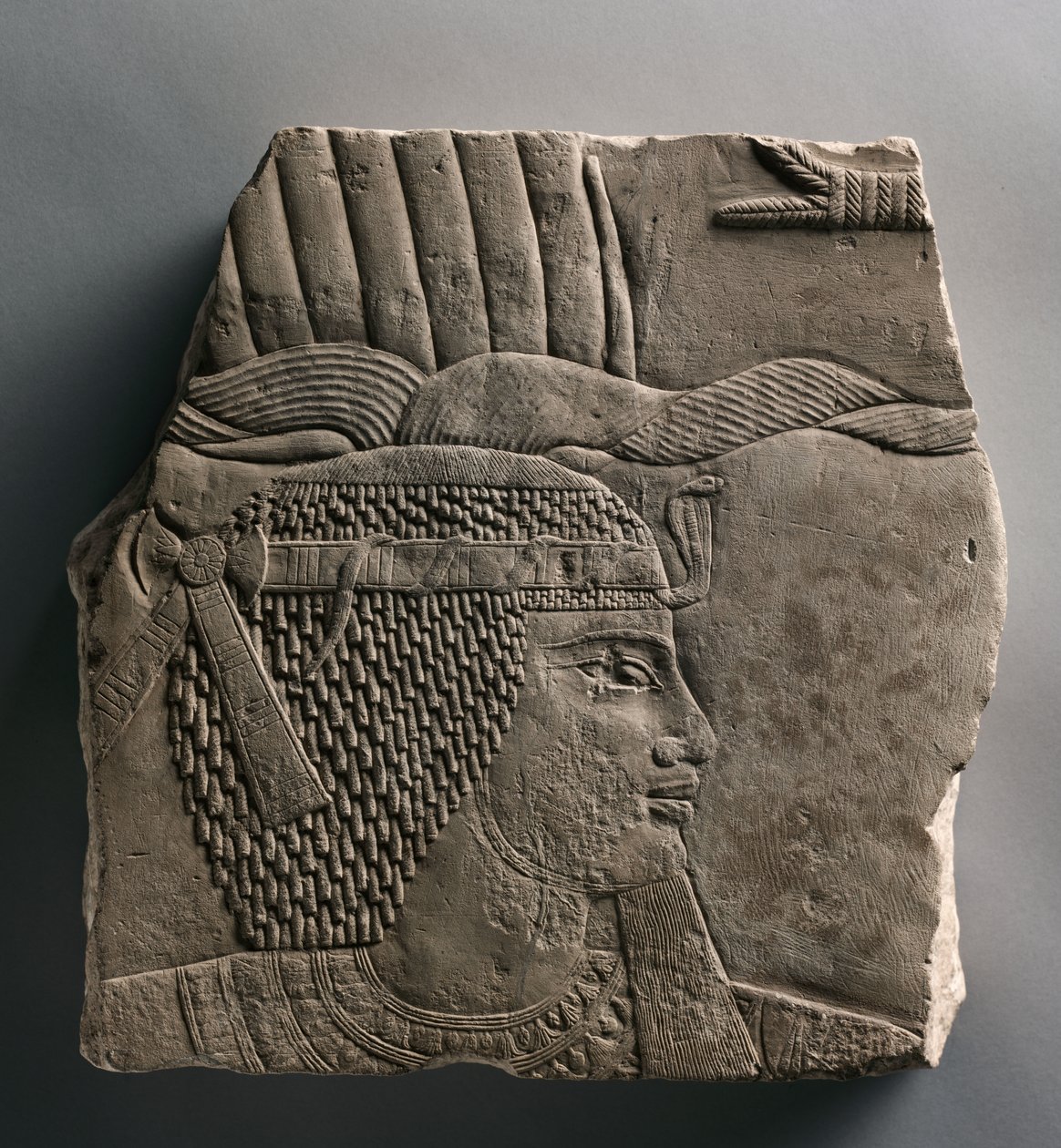 Relief av en kung, 664-525 f.Kr av Egyptian 26th Dynasty