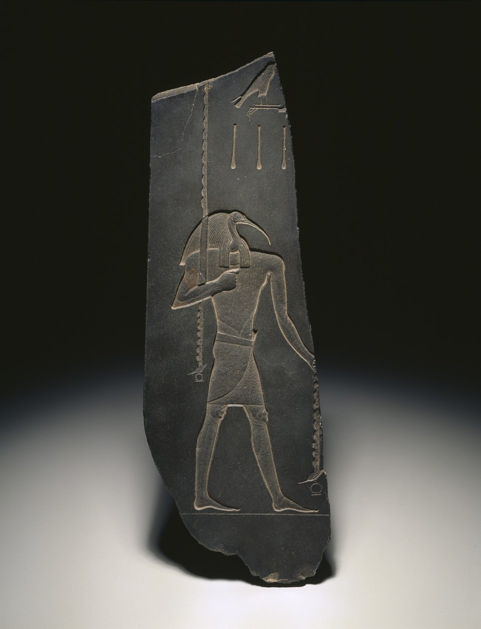 Thoth, lärdomens gud och de skriftlärdas beskyddare, 663-525 f.Kr. (skiffer) av Egyptian 26th Dynasty