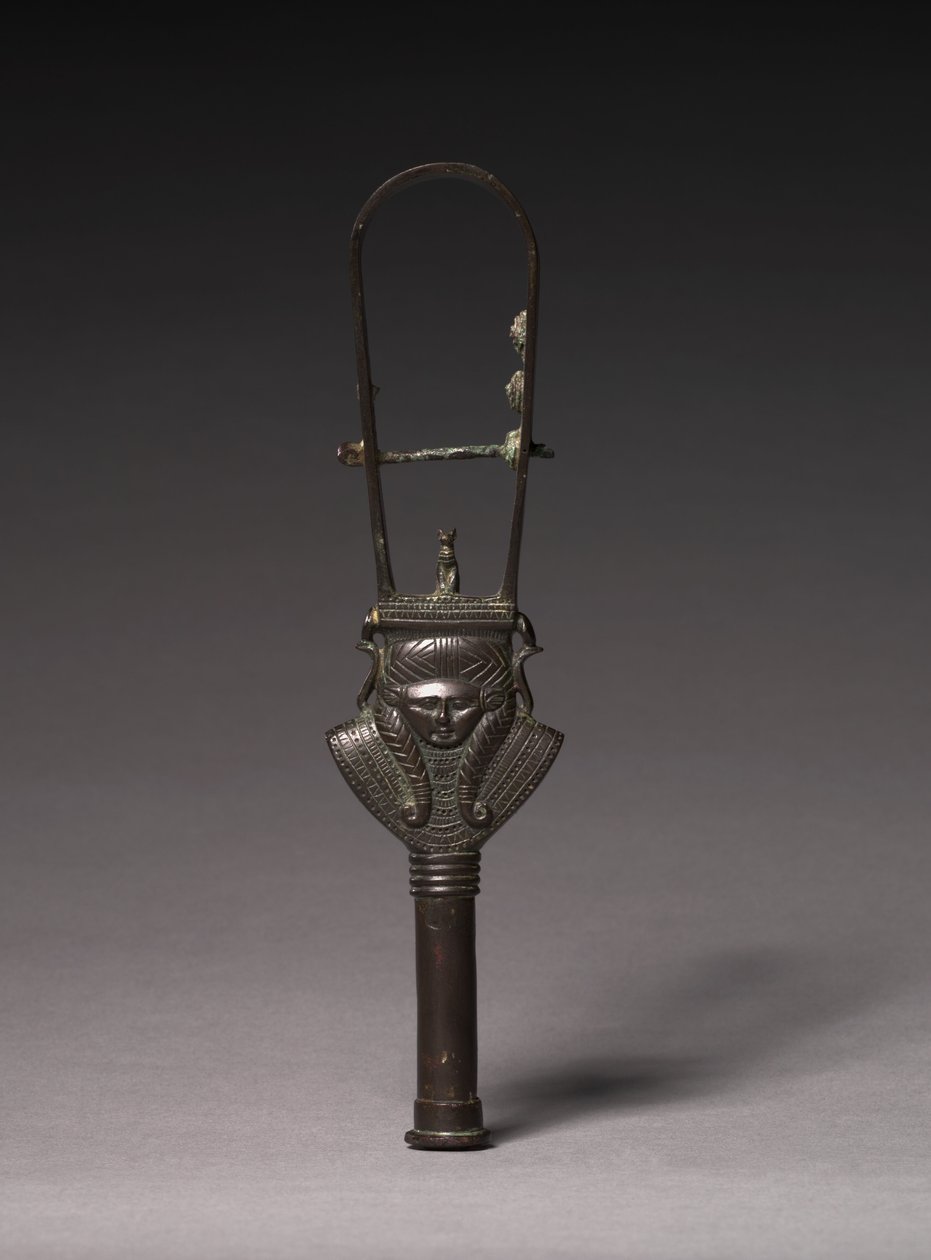 Arched Sistrum, 380-343 f.Kr av Egyptian 30th Dynasty