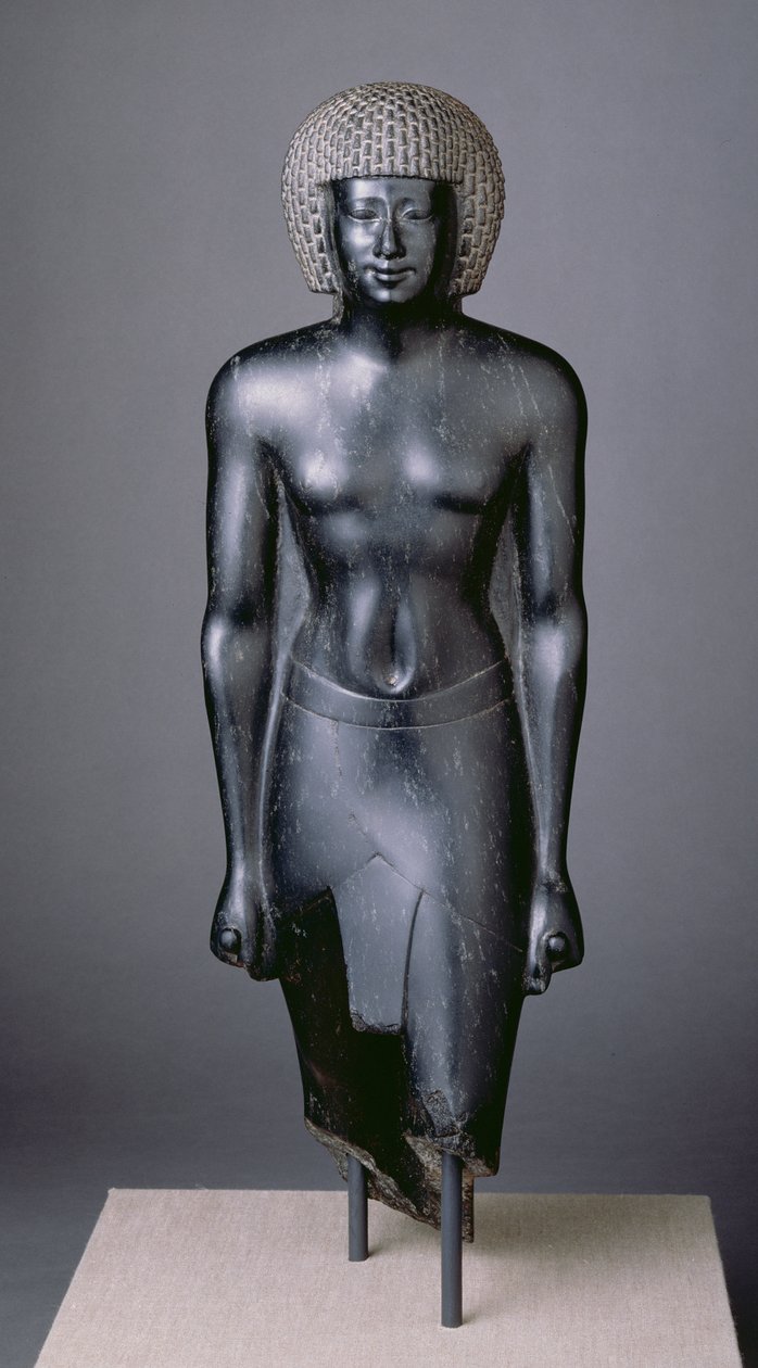 Dattari-statyn, sen period (diorit) av Egyptian 30th Dynasty
