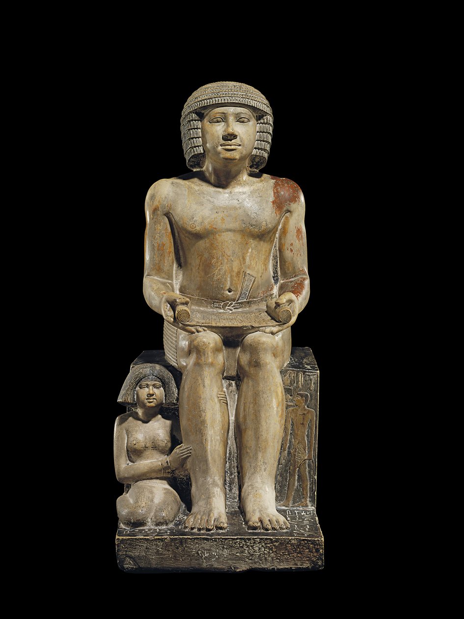 Staty för inspektören av de skriftlärda Sekhemka, ca 2400-2300 f.Kr. av Egyptian 5th Dynasty