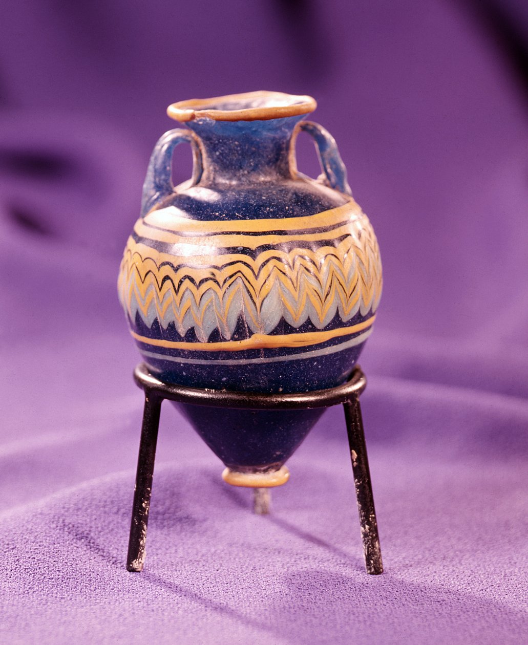 Amfora, 3:e-4:e århundradet f.Kr. (glas) av Egyptian Egyptian