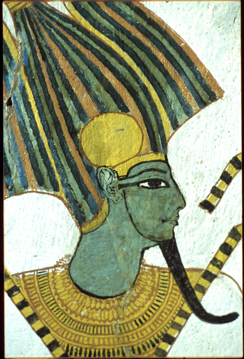 Forntida Egypten, Väggmålning, Sennedjems grav, De adligas grav, Thebe, Deir el Medina av Egyptian Egyptian