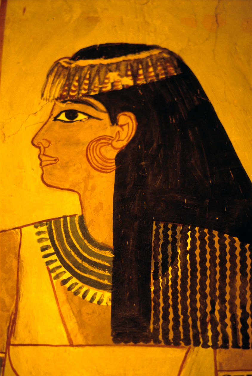 Forntida Egypten, Väggmålning, Sennufers adelsgrav, Thebe av Egyptian Egyptian